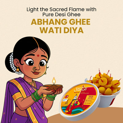 Ghee Wati Diya - 35 pcs | घी दिवे