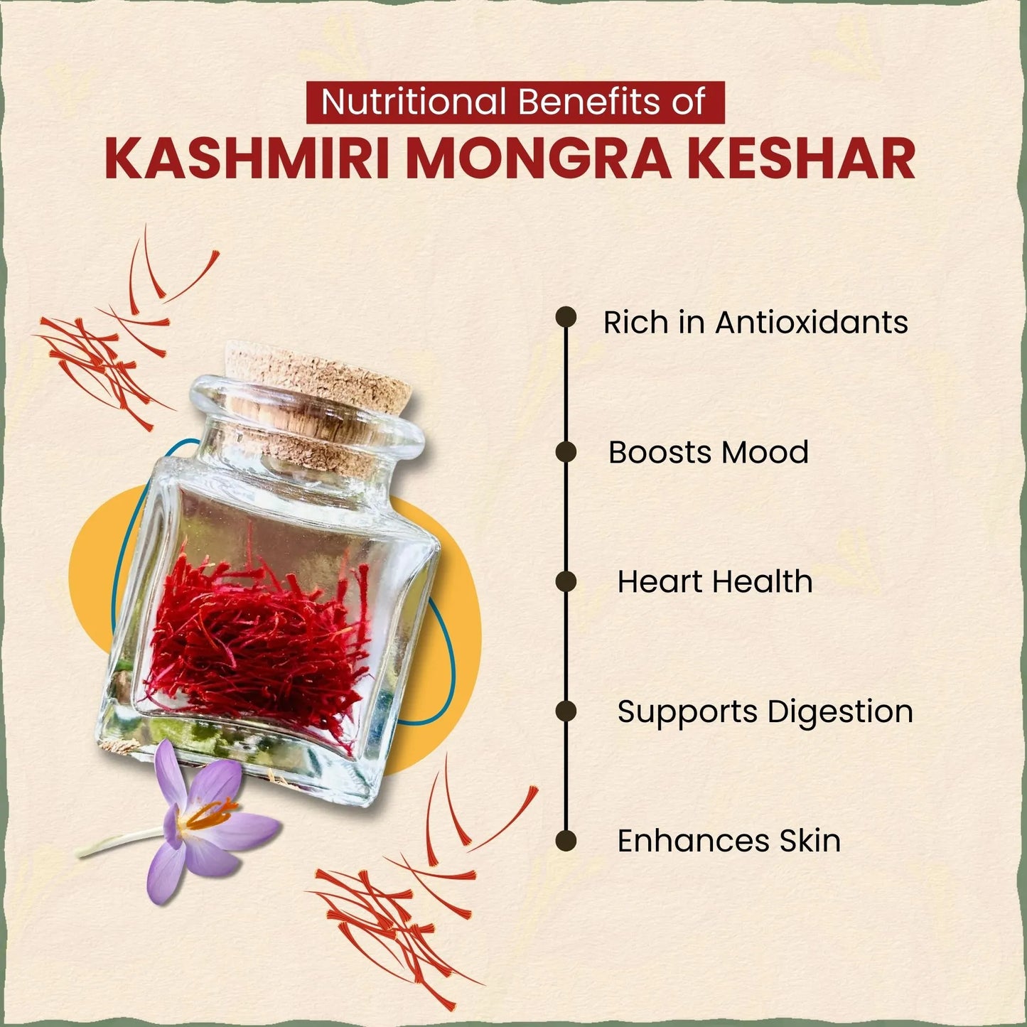 Kashmiri Mongra Saffron/Keshar | काश्मीर केसर