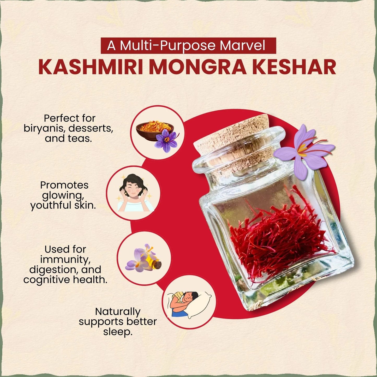 Kashmiri Mongra Saffron/Keshar | काश्मीर केसर