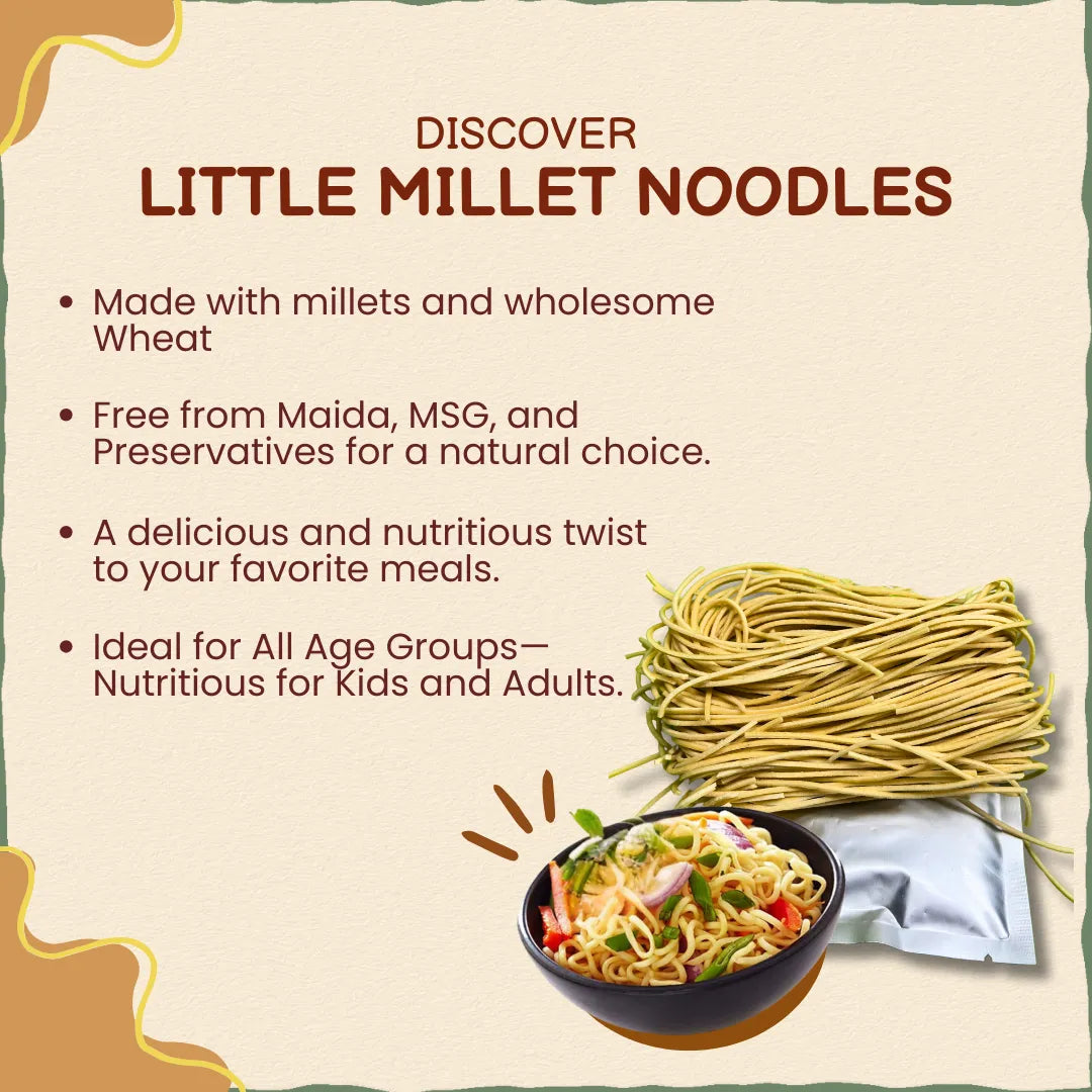 Little Millet Noodles 175 gm | No Preservative | लिट्ल नुडल्स