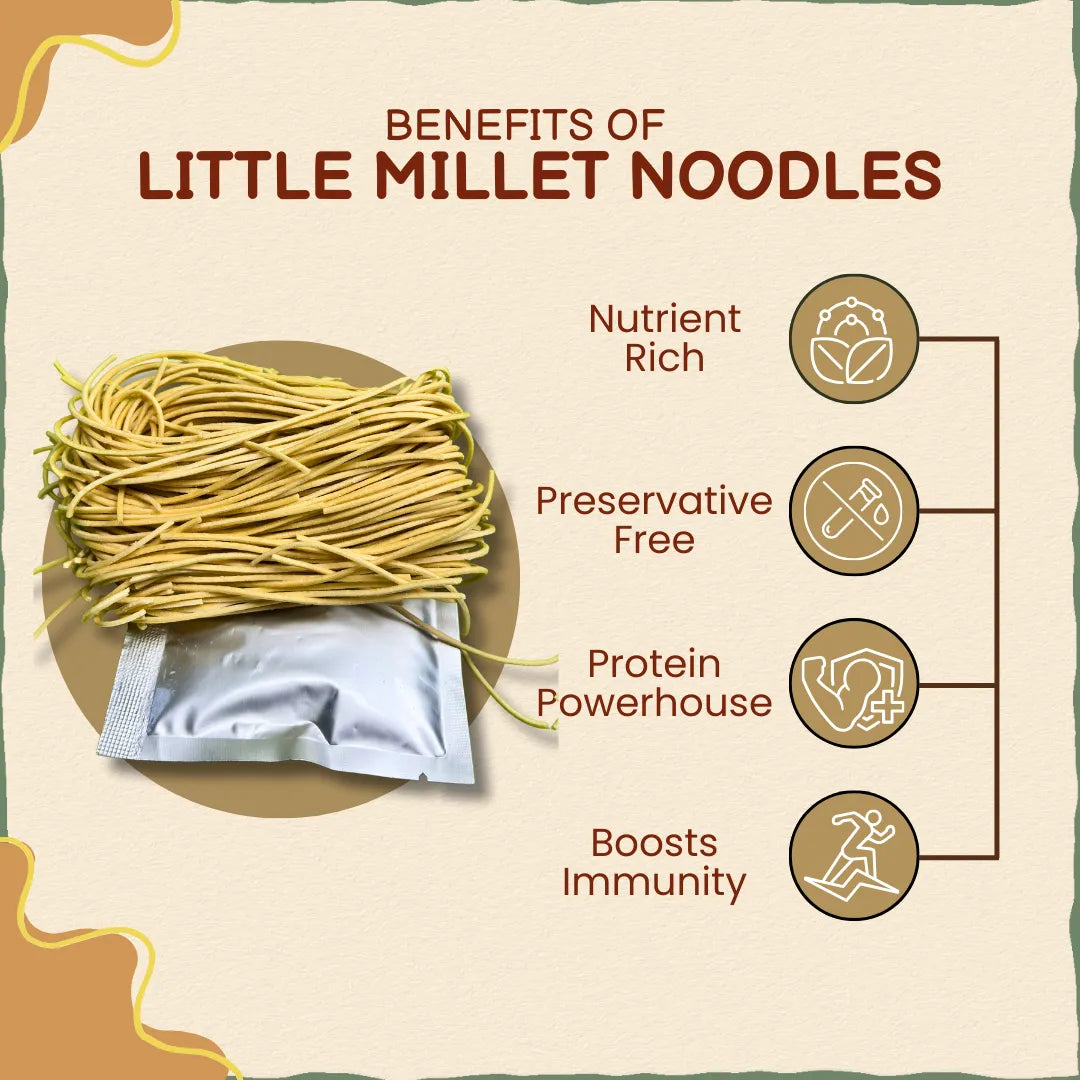 Little Millet Noodles 175 gm | No Preservative | लिट्ल नुडल्स