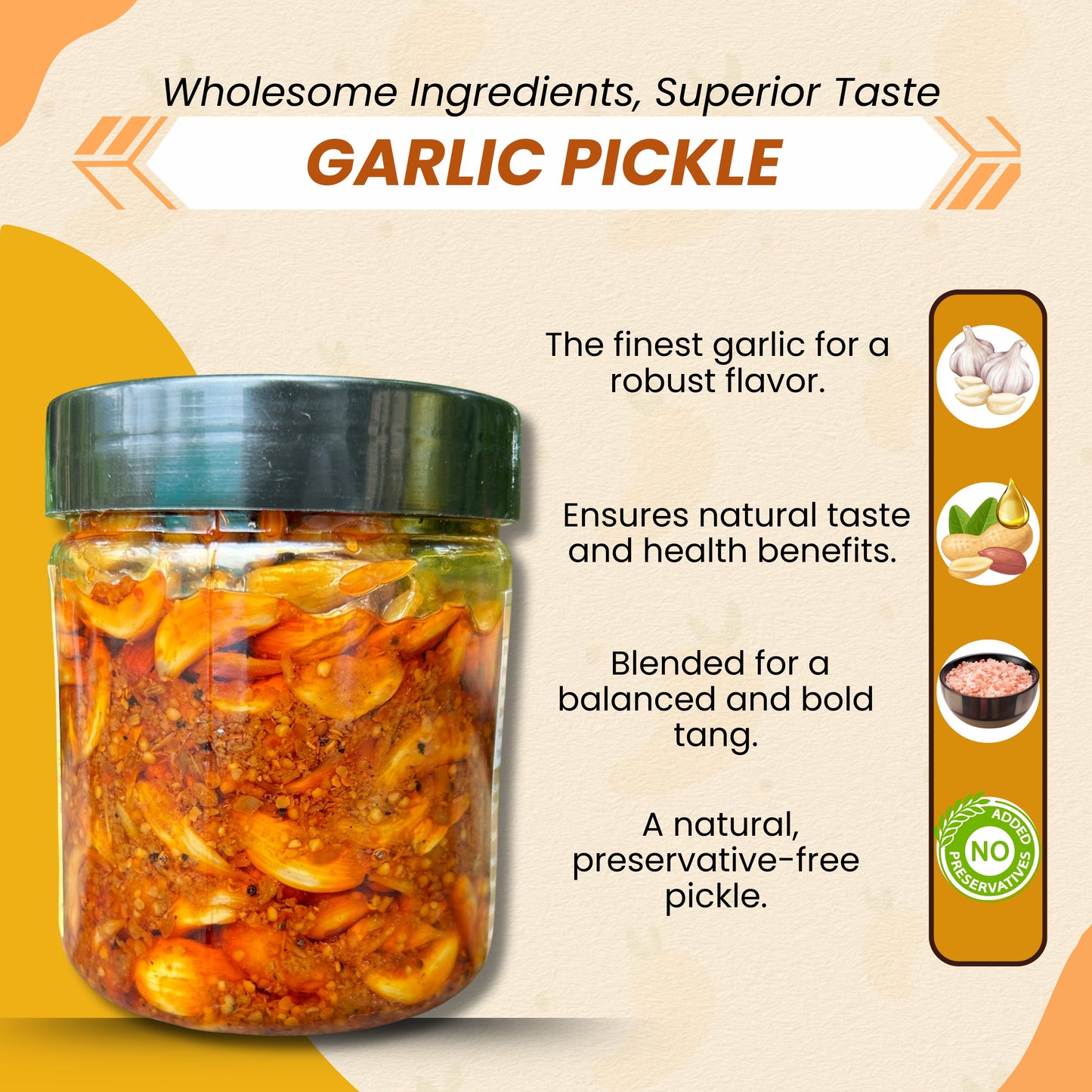 Garlic Pickle 300g | लसूण लोणचे