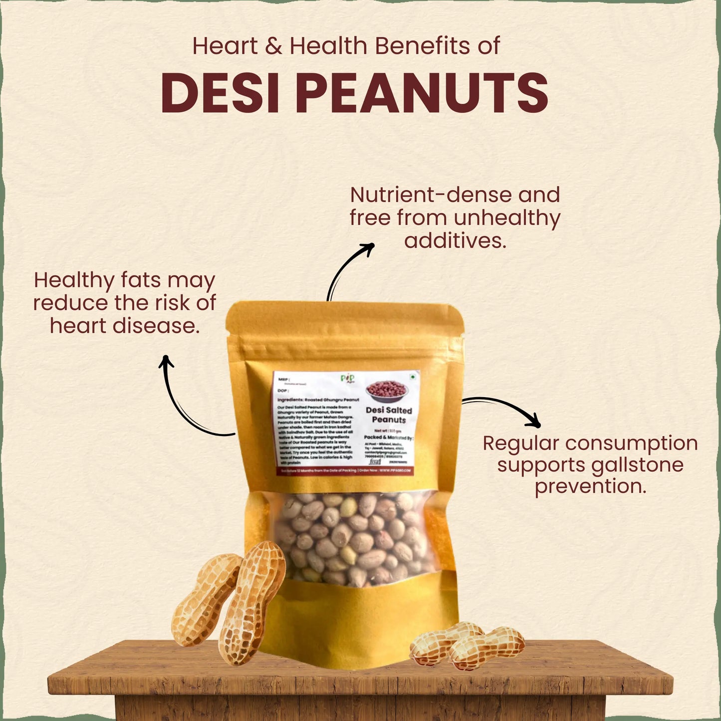 Salted Desi Peanuts 100 gm | खारे शेंगदाणे