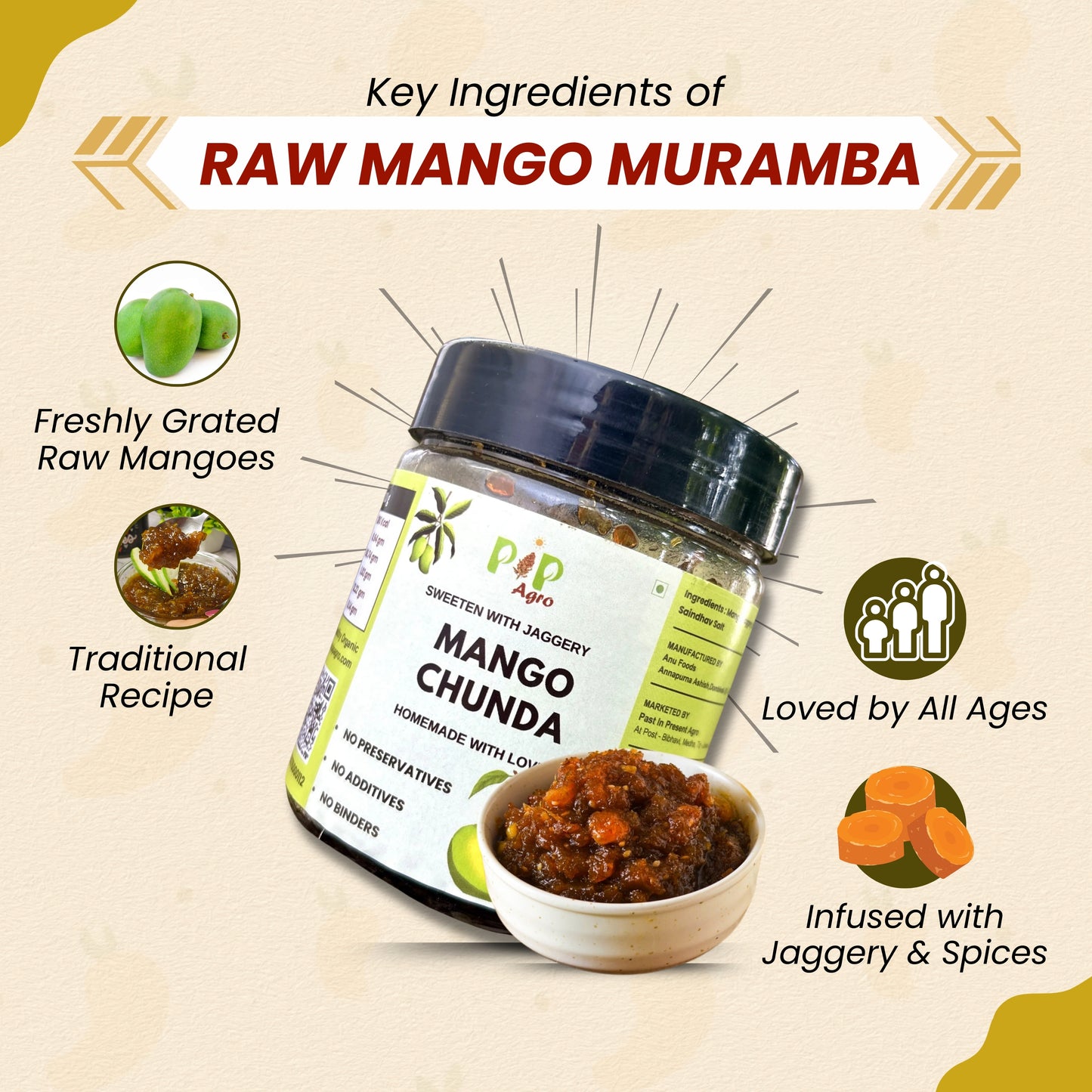 Raw Mango Muramba 300g | मँगो मुरब्बा