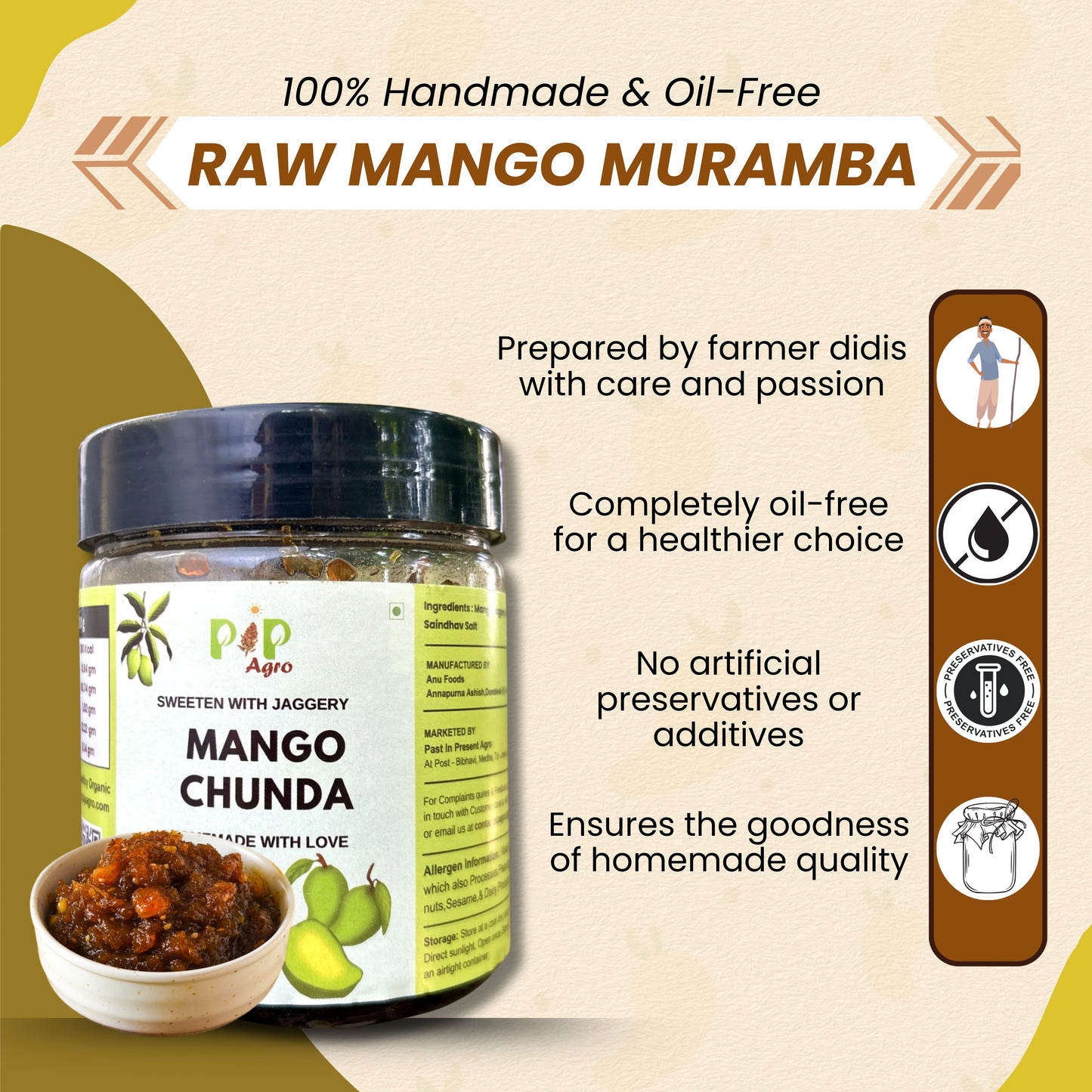 Raw Mango Muramba 300g | मँगो मुरब्बा