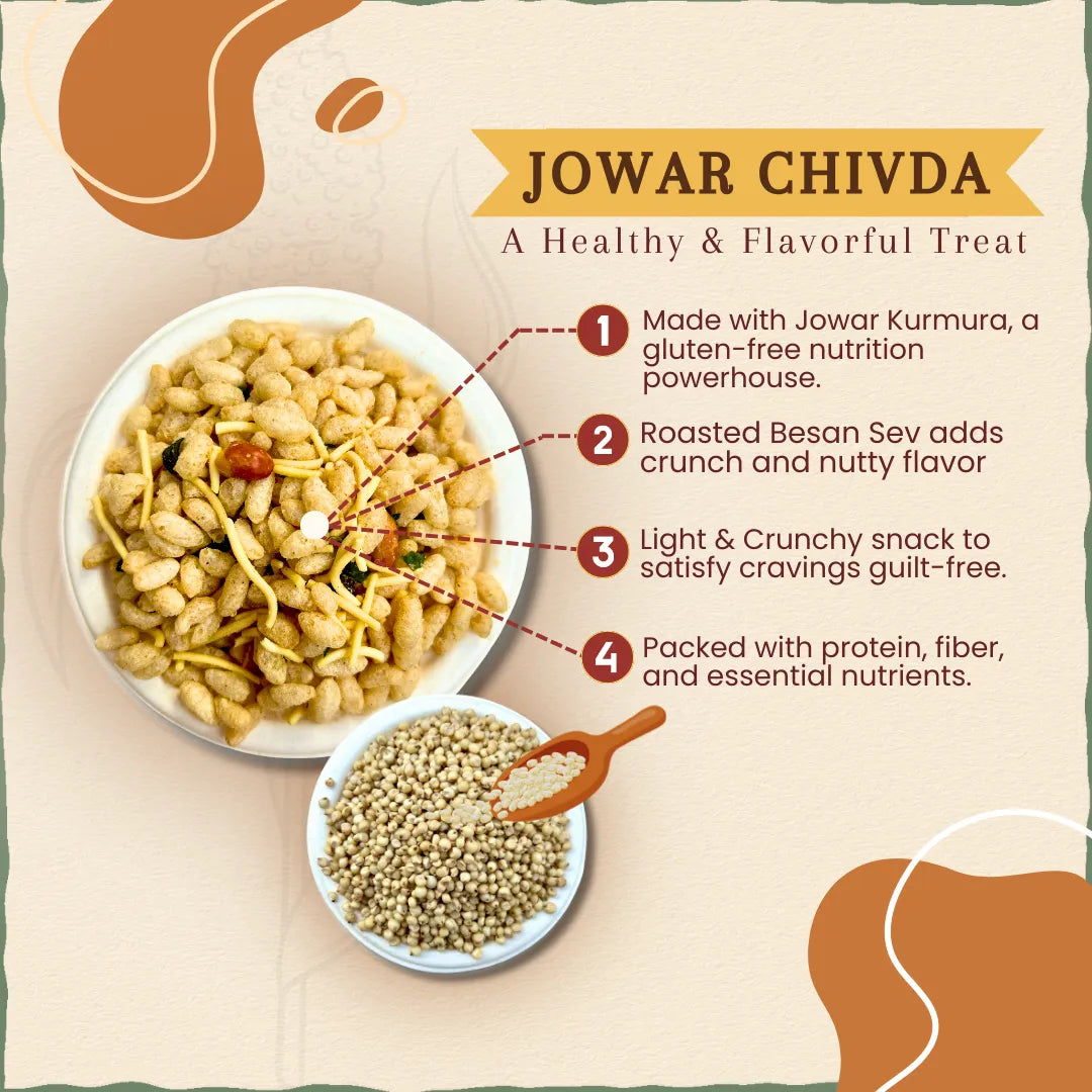 Roasted Jowar / Jwari Murmure / KURMURA Chivda | ज्वारी चिवडा