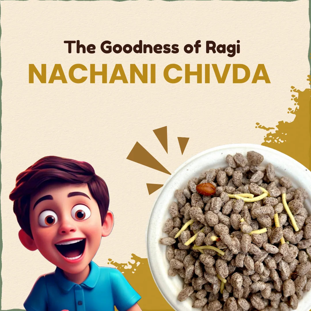 Roasted Nachani / Ragi Murmure / KURMURA Chivda | नाचणी चिवडा