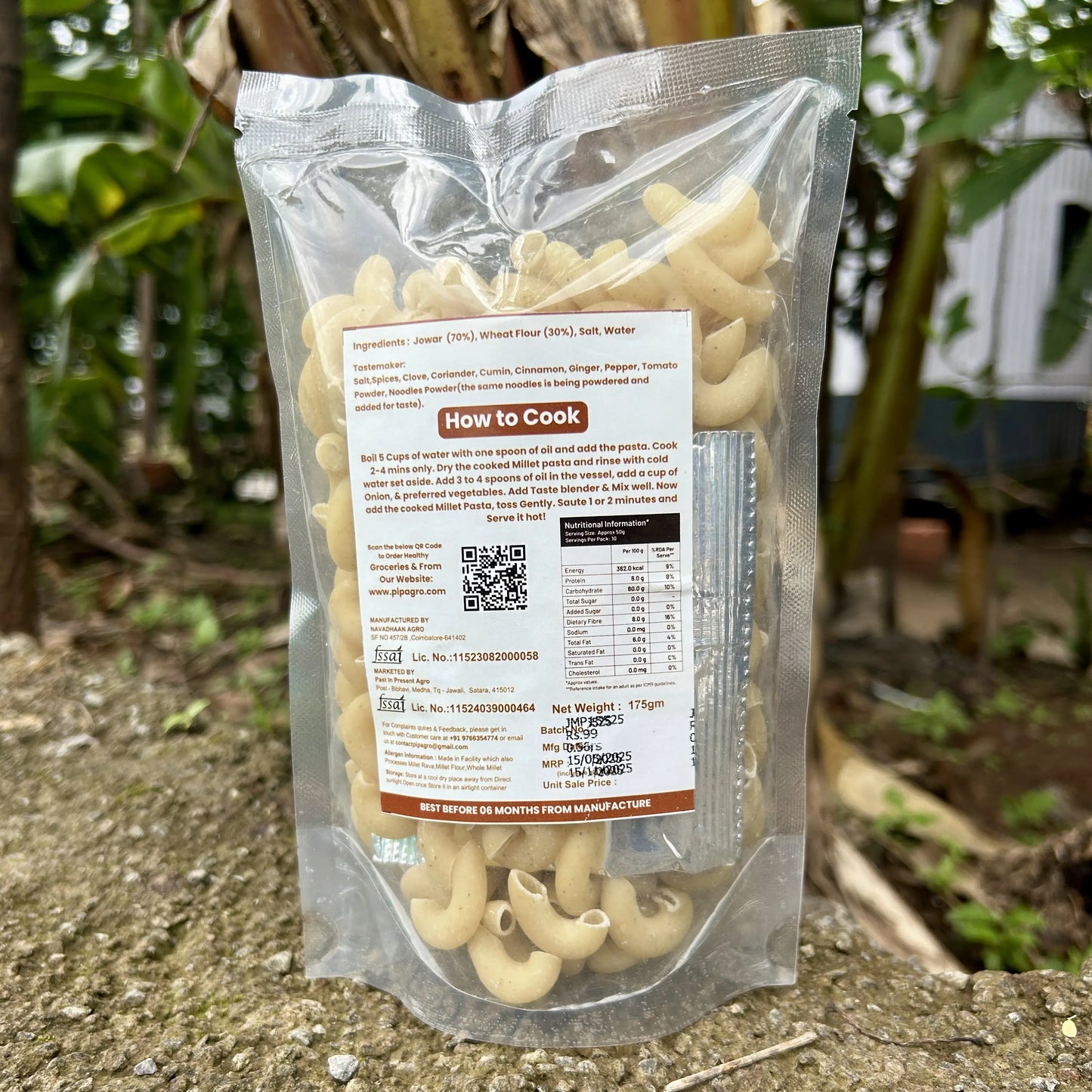 Jowar / Jwari Millet Pasta 175 g | No Maida | ज्वारी पास्ता