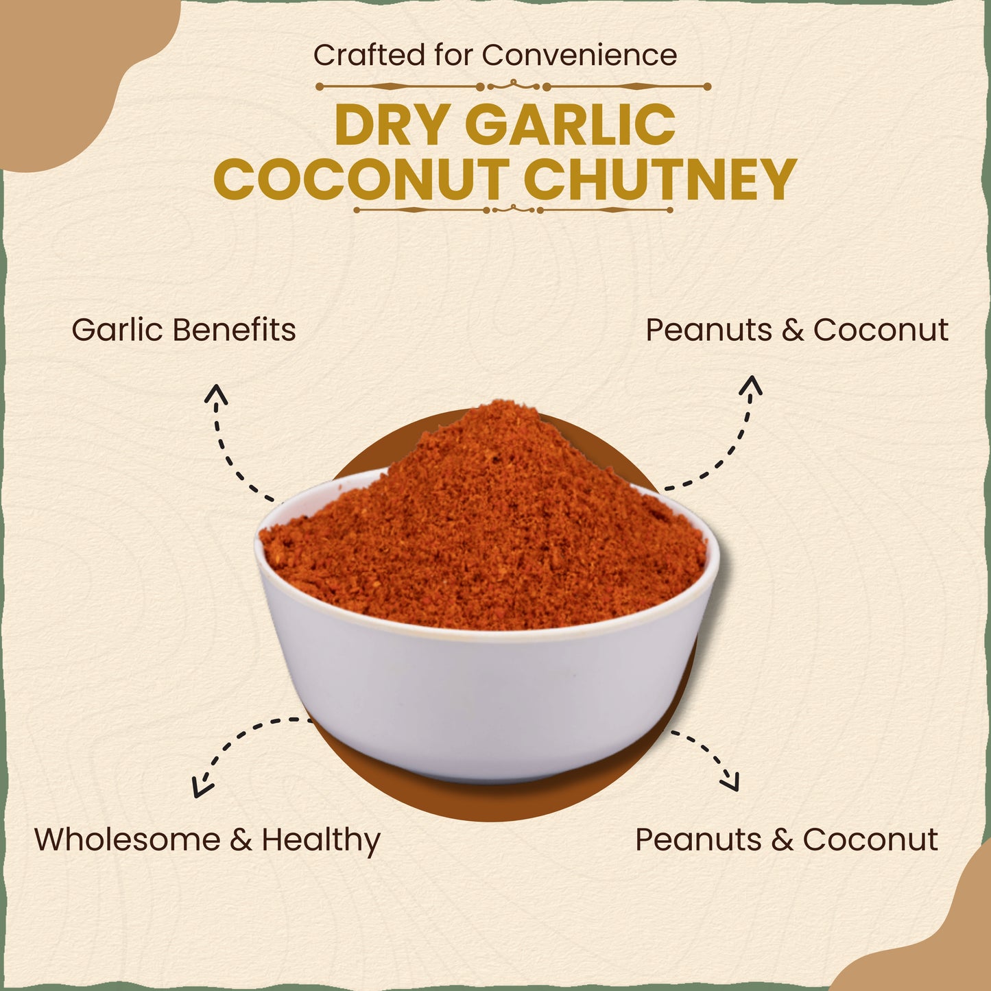 Dry Garlic Coconut Chutney: Vada Pav Masala | वडापाव चटणी