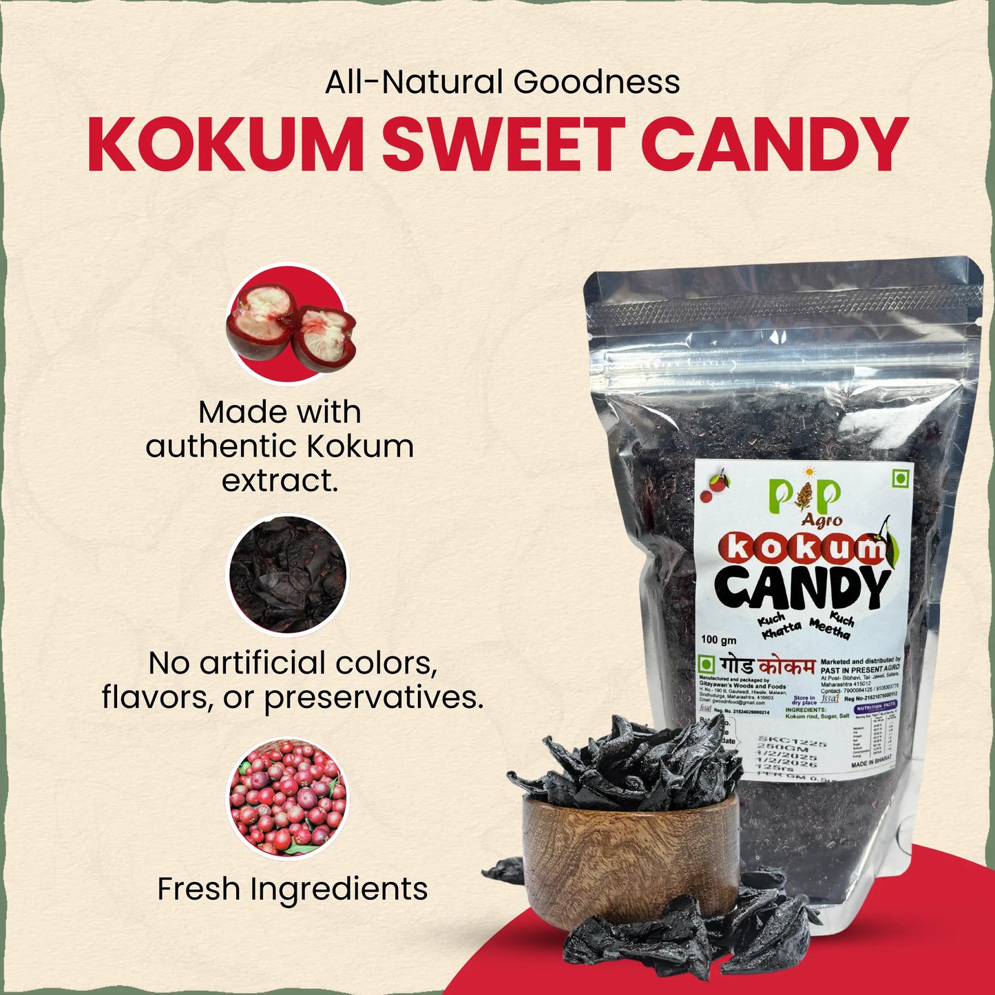 Kokum sweet Candy | Healthy Khatta Meetha | कोकम स्वीट कँडी