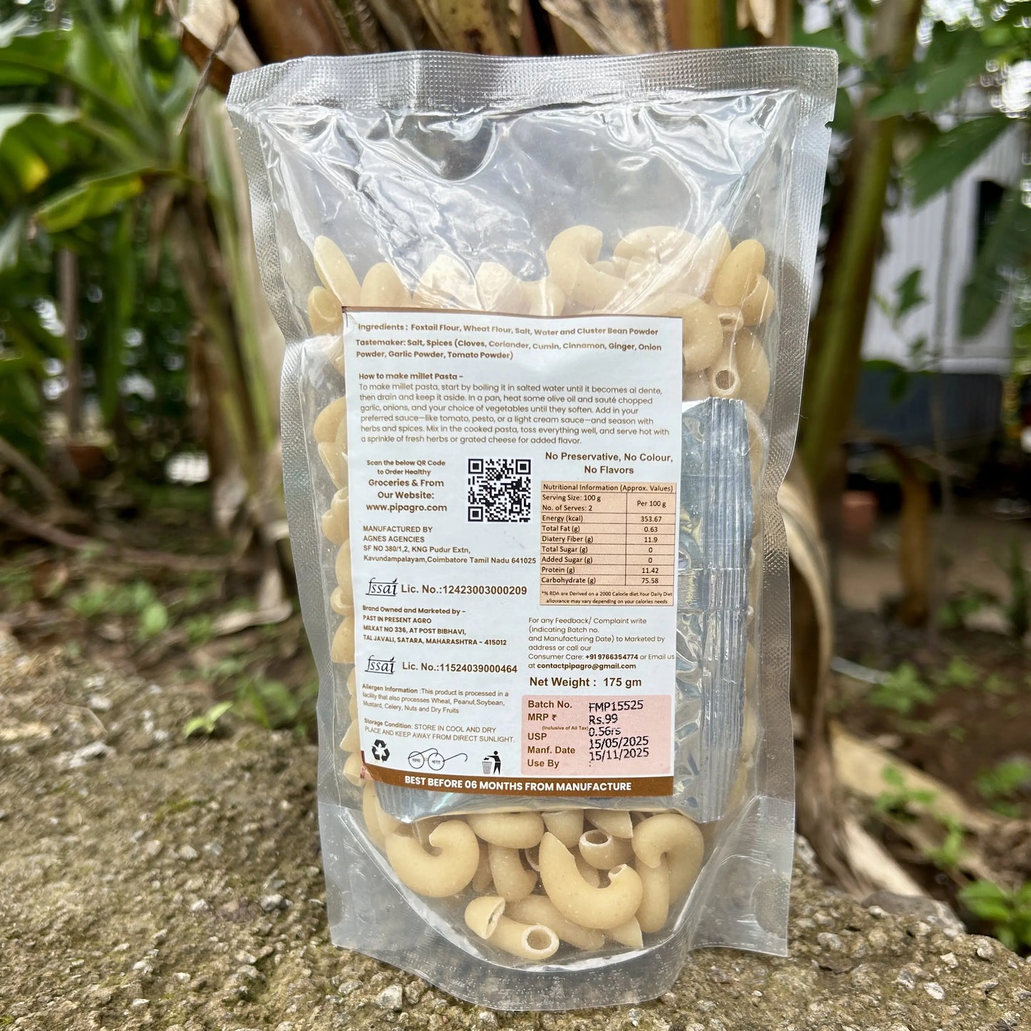 Foxtail Millet Pasta 175g | No Maida | फॉक्सटेल पास्ता