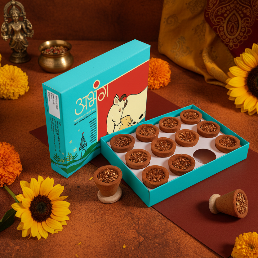 Buy Sambharani Havan Cup Online - Natural Dhoop 12 cups | PIP AGRO