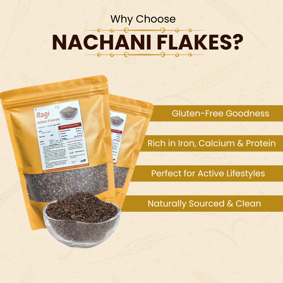 Ragi / Nachani Flakes / Poha 250g | नाचणी पोहे