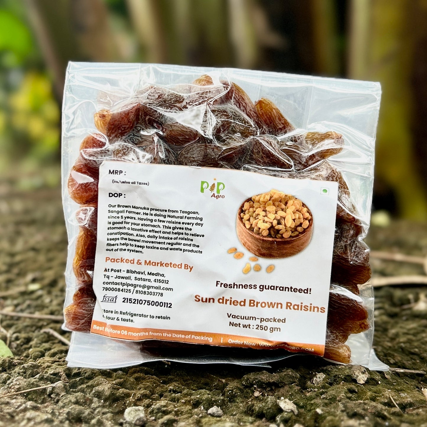 Solapur Brown Manuka Raisins Sundried Seedless | Kishmish | ब्राऊन मनुका
