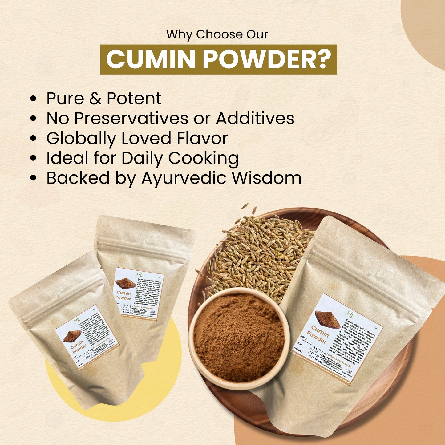 Jeera / CUMIN Powder 100g - Super Fragrant | जीरा पावडर