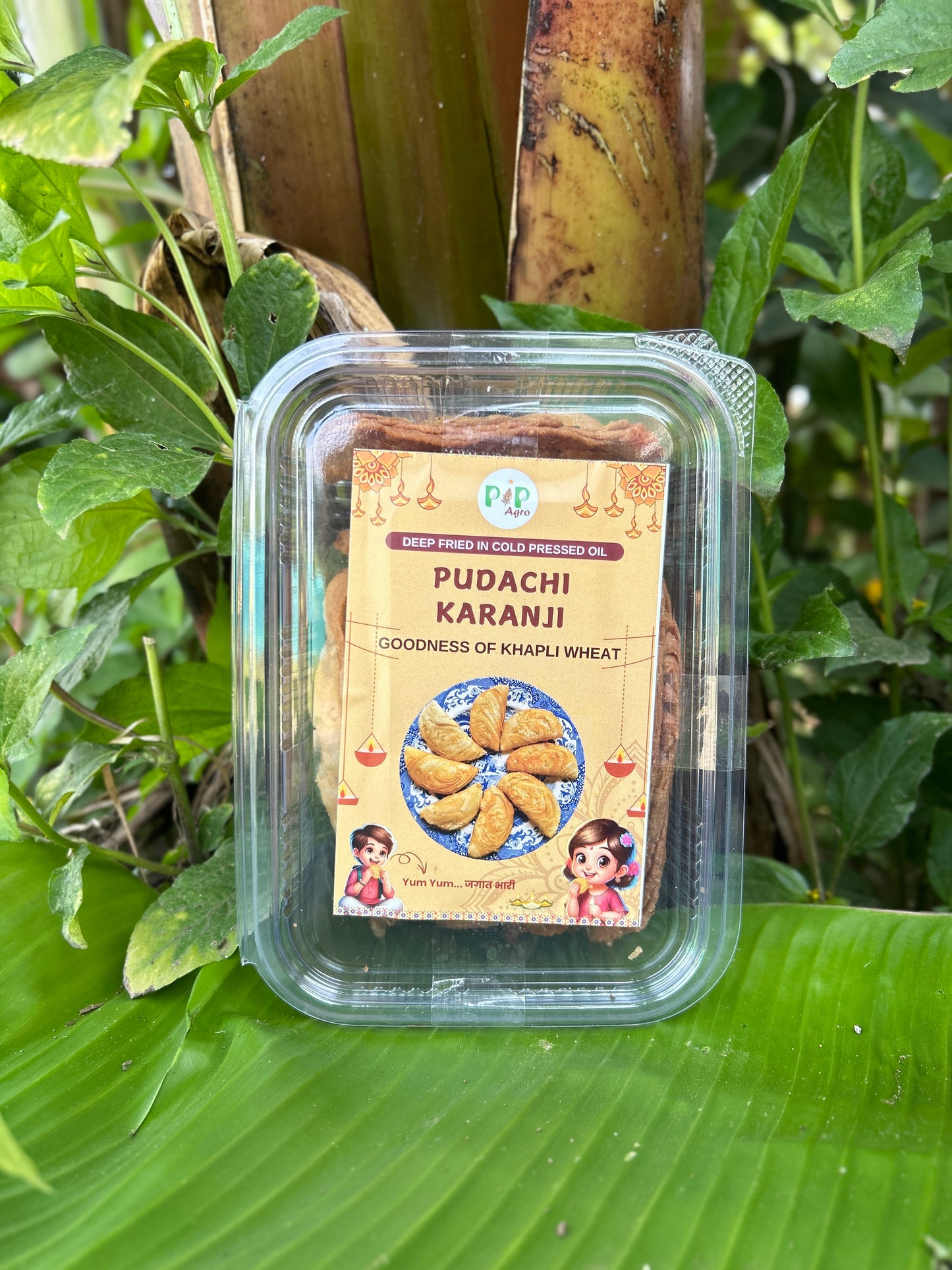 Pudachi Karanji | Deep Fried in Wooden Pressed Groundnut Oil | पुडाची करंजी