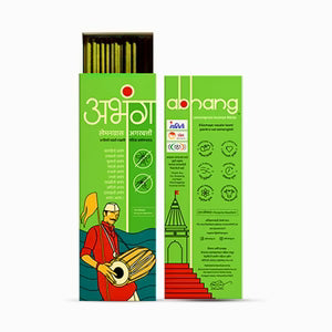 ABHANG Charcoal-Free Lemongrass Incense Sticks / Agarbatti - 100g Avg 60 sticks | Natural,Long-Lasting Fragrance, Made By Cow Dung