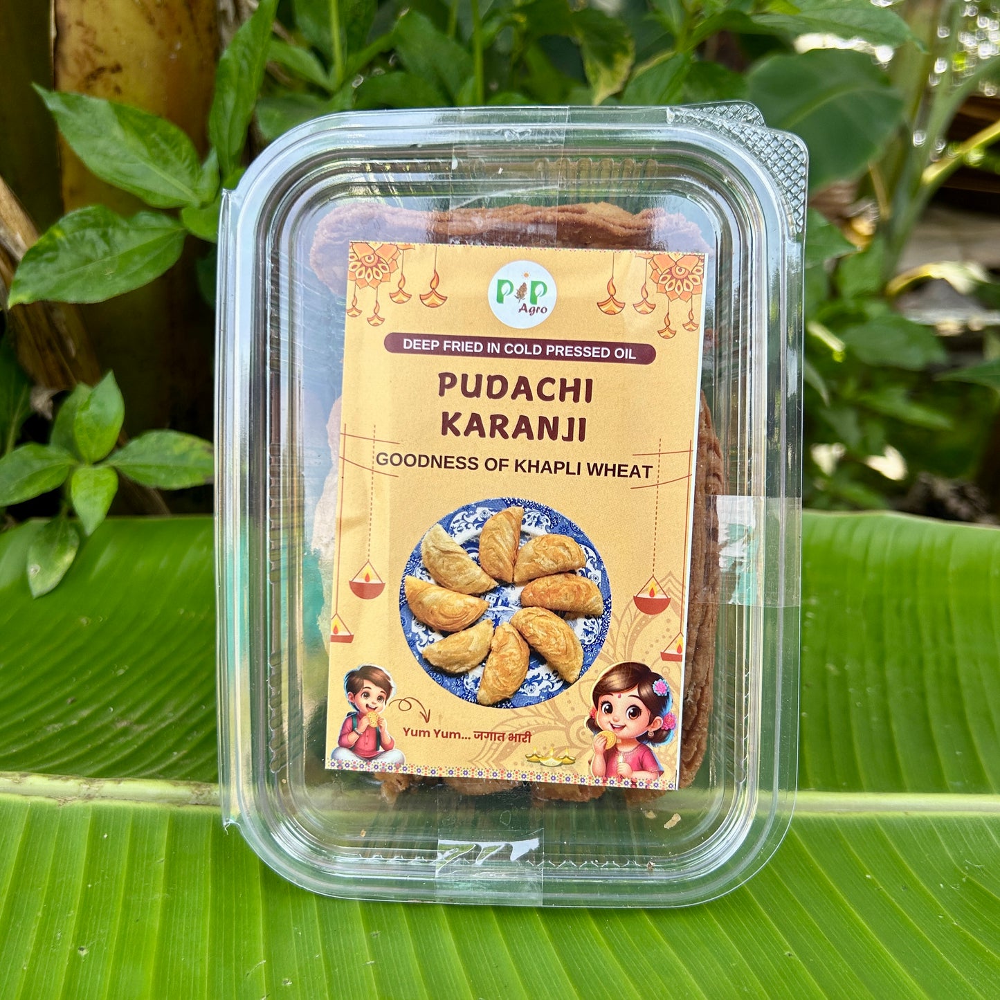 Pudachi Karanji | Deep Fried in Wooden Pressed Groundnut Oil | पुडाची करंजी