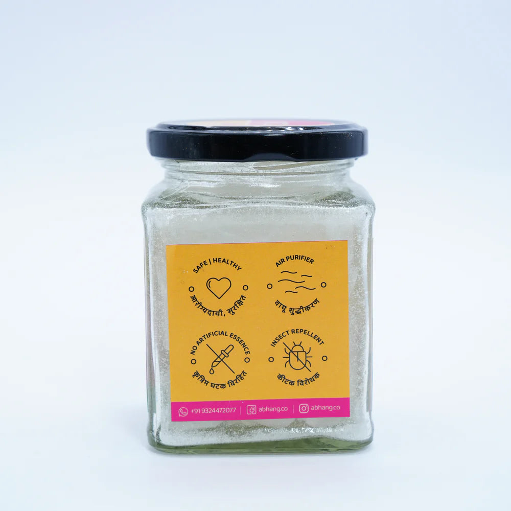 ABHANG Bhimseni Kapoor (Camphor) 100g Glass Jar – Natural, Pure Fragrance