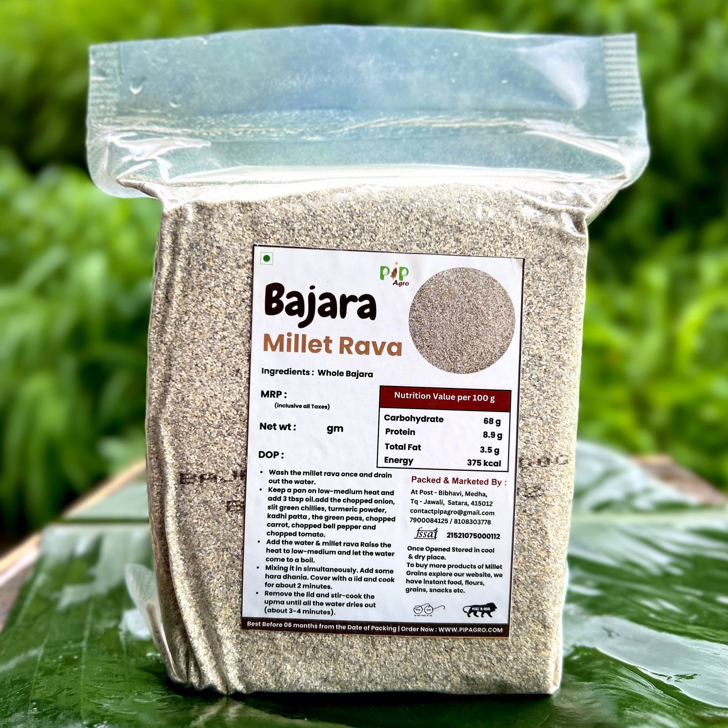Bajari / Peral Millet Rava 400g | बाजरी रवा