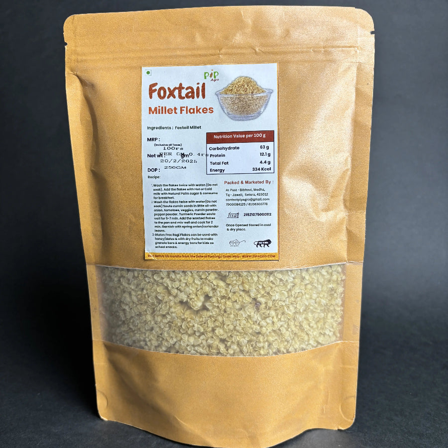 Foxtail Millet Flakes / Poha 250g | फॉक्सटेल फ्लेक्स
