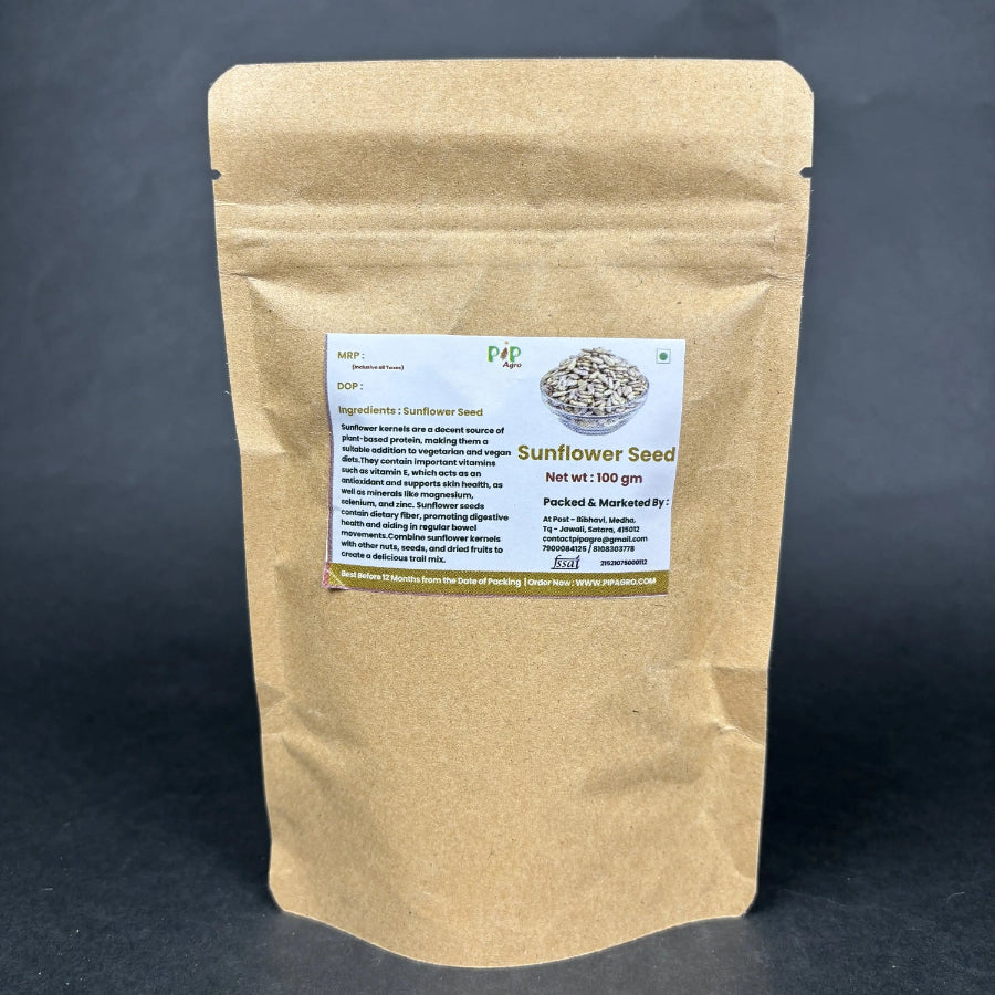 Sunflower Seed 100g | High in Vitamin, Fibre & Protein Seeds | सूर्यफूल बी