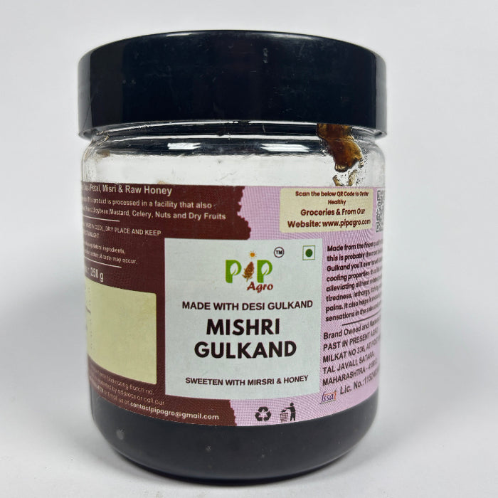 Desi Gulab Gulkand 250g | Jam Sweetened with Raw Sugar (Mishri) | गुलकंद