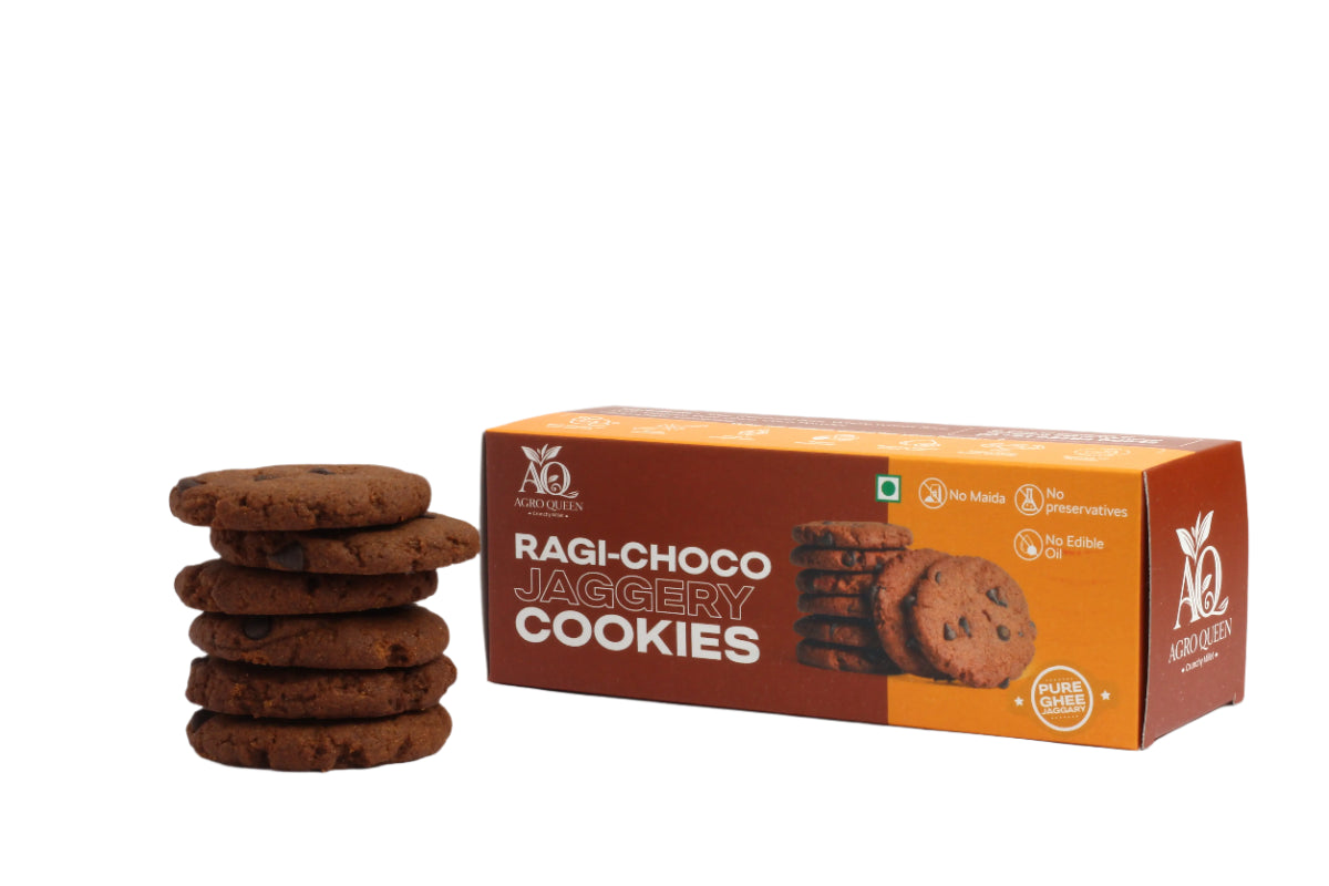Ragi / Nachani Choco Ghee-Jaggery cookies 100g | नाचणी चोको कुकीज