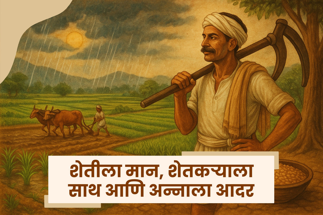 कृषी दिन : शेतीला मान, शेतकऱ्याला साथ आणि अन्नाला आदर