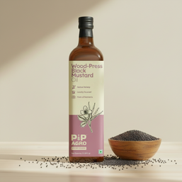 Black Mustard Wooden Cold Pressed Oil | काळी मोहरी तेल