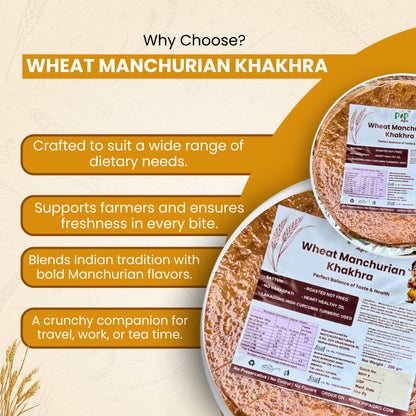 Wheat Manchurian Khakhra 200g | NO Palm Oil | गहू मंचुरियन खाखरा