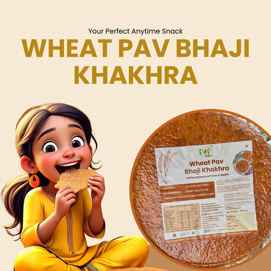Wheat Pav Bhaji Khakhra 200g | NO Palm Oil | गहू पाव भाजी खाखरा