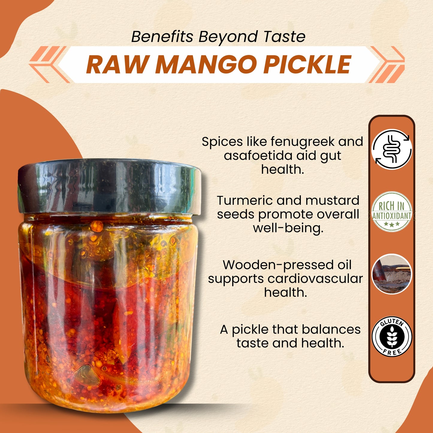 Raw Mango Pickle 300 gm | जगात भारी केरी लोणचे