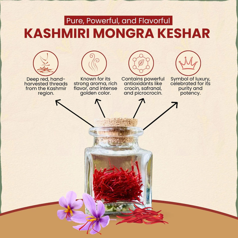 Kashmiri Mongra Saffron / Keshar | काश्मीर केसर