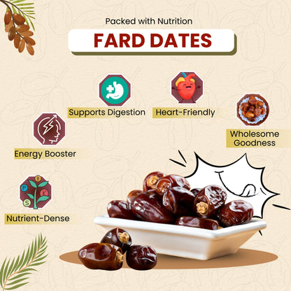 Premium Quality Fard Dates 250g | Khajur Dry Fruit | Natural Sweetener | फर्द खजूर