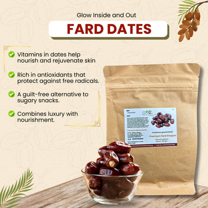 Premium Quality Fard Dates 250g | Khajur Dry Fruit | Natural Sweetener | फर्द खजूर