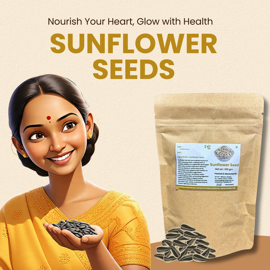 Sunflower Seed 100g | High in Vitamin, Fibre & Protein Seeds | सूर्यफूल बी