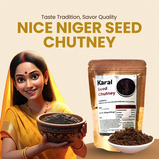 Nice Niger Seed Chutney | Karale Chutney | कारल चटणी