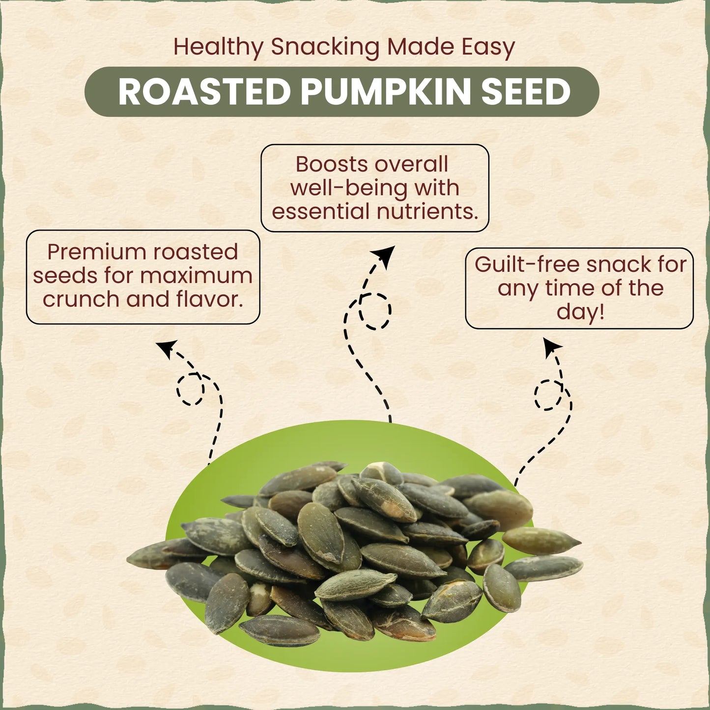 Healthy Roasted Pumpkin Seed 100g | खारट भोपळा बी