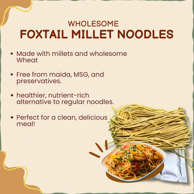Foxtail Millet Noodles 190g | फॉक्सटेल मिलेट नूडल्स