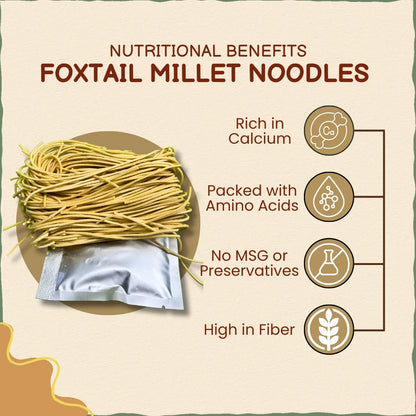 Foxtail Millet Noodles 175 gm | No Preservative | फॉक्सटेल मिलेट नूडल्स