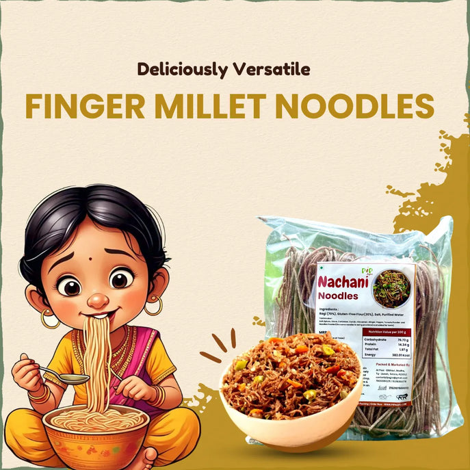 Ragi / Nachani / Finger Millet Noodles 190g | नाचणी नूडल्स