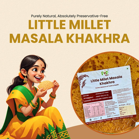 Little Millet Masala Khakhra 200g | NO Palm Oil | लिटल मिलेट मसाला खाखरा
