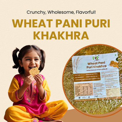 Wheat Pani Puri Khakhra 200g | NO Palm Oil | गहू पानी पुरी खाखरा
