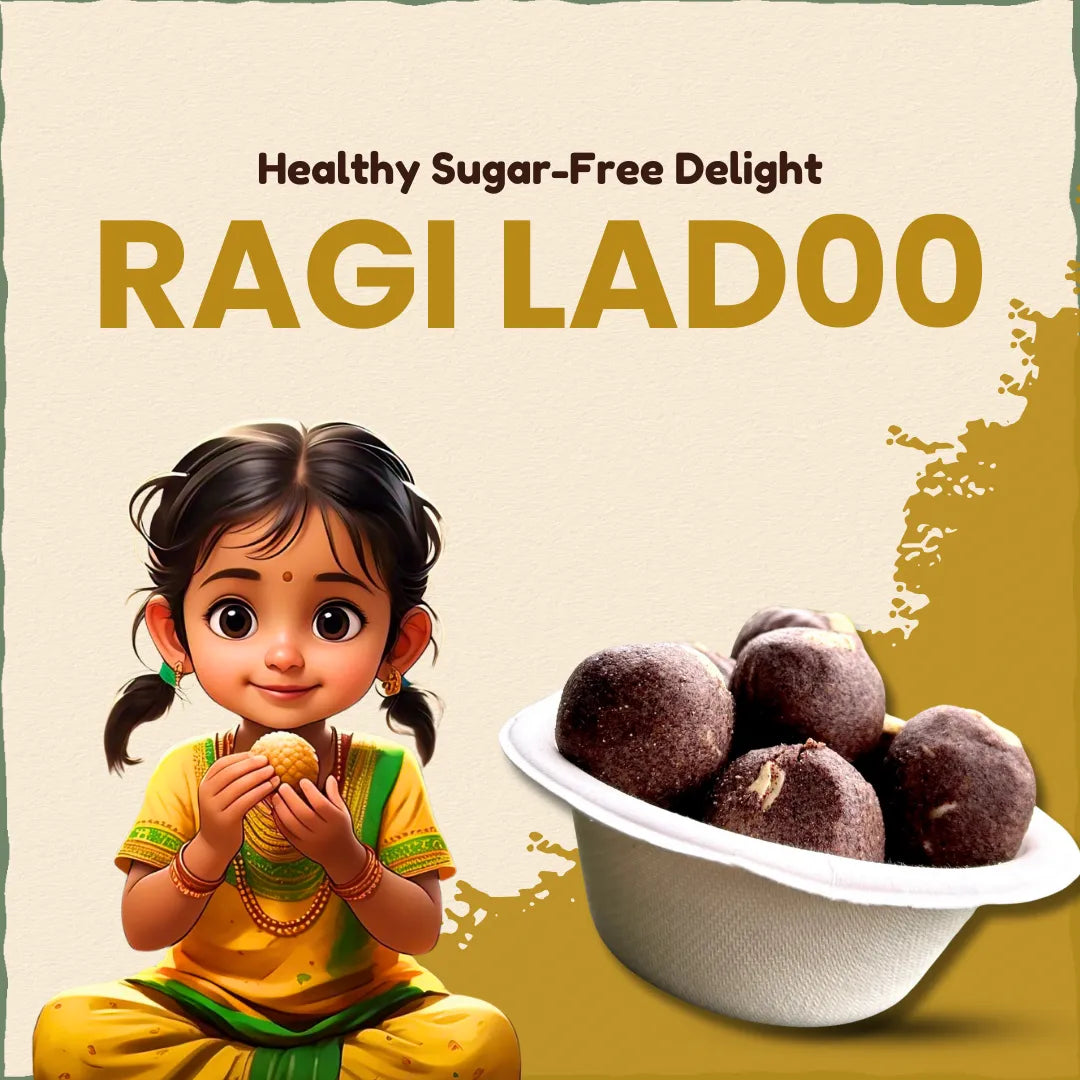 Ragi / Nachani Jaggery-Ghee ladoo / Laddu 200 gm | नाचणी लाडू