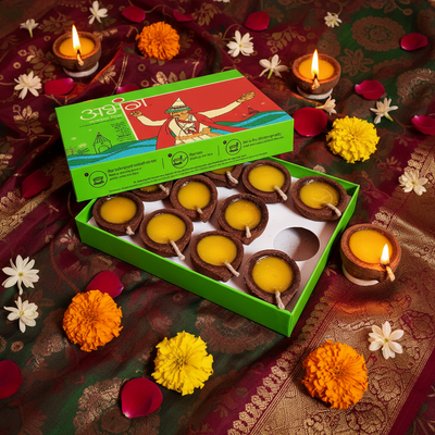 Panchgavya Diya - 12 diyas | पंचगव्य दिवे