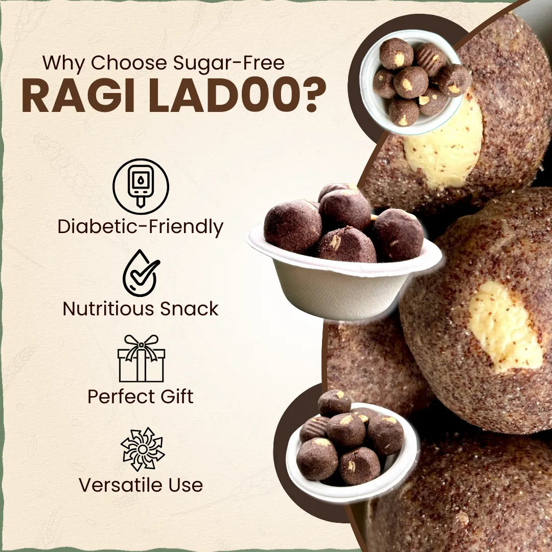 Ragi / Nachani Jaggery-Ghee ladoo / Laddu 200 gm | नाचणी लाडू