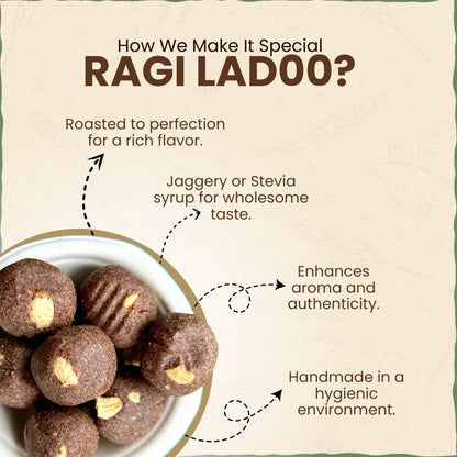 Ragi / Nachani Jaggery-Ghee ladoo / Laddu 200 gm | नाचणी लाडू