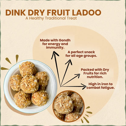 Gond / Dink Dry Fruit Ladoo / Laddu 200 gm | डिंक लाडू