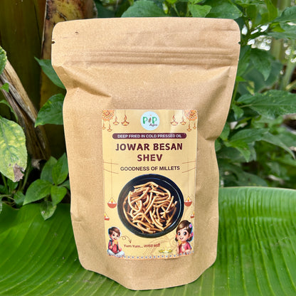 Jowar-Besan Sev | Deep Fried in Wooden Pressed Groundnut Oil | ज्वारीची शेव